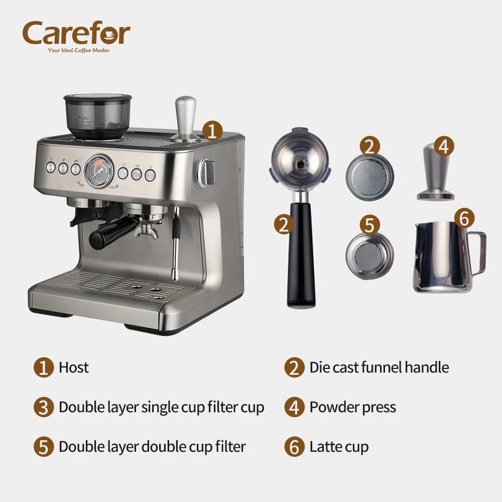 Home Use Espresso Coffee Maker Italian Coffee Machine Germany Coffee Machine With Grinder