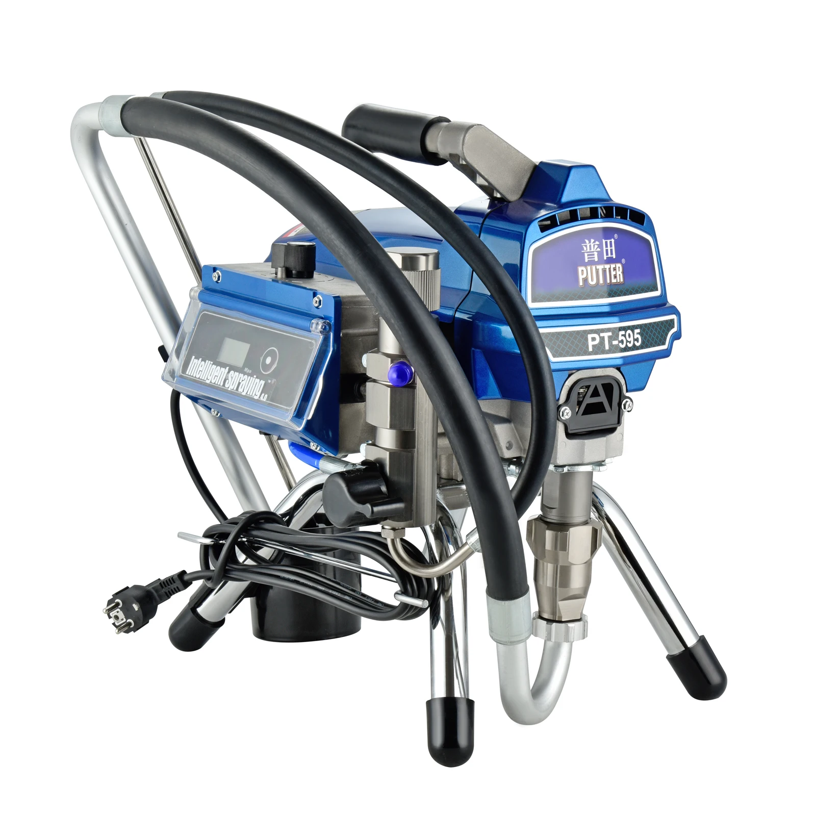 1500W Electric Airless Paint Sprayer PT595 With Brushless Motor 10L Cup Capacity & 3500psi Max Pressure