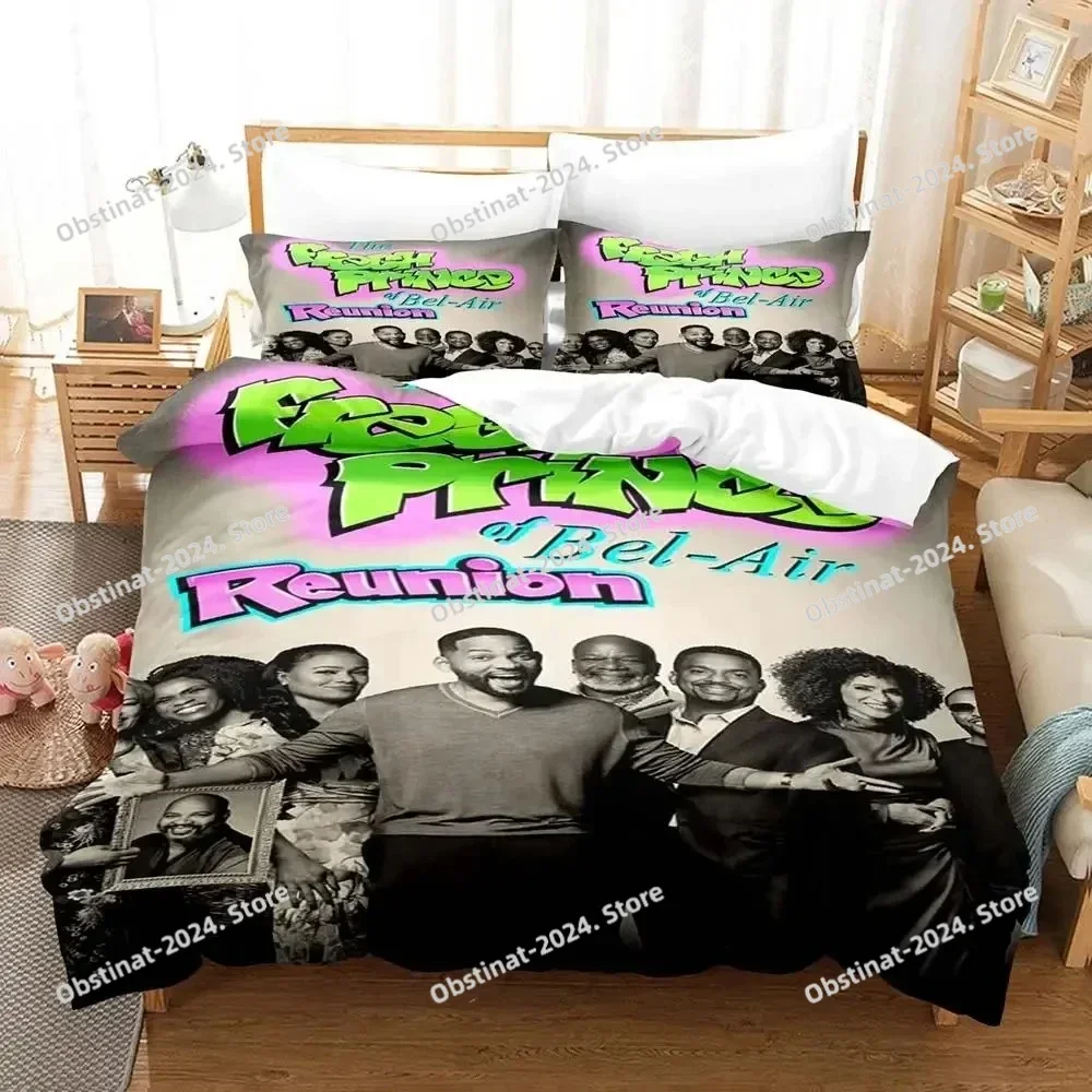 

Fresh Prince of Bel-Air Bedding Set Printed single Comforter Quilt Cover Duvet Cover Pillow Case 3 Pieces Sets Kids Adult Size
