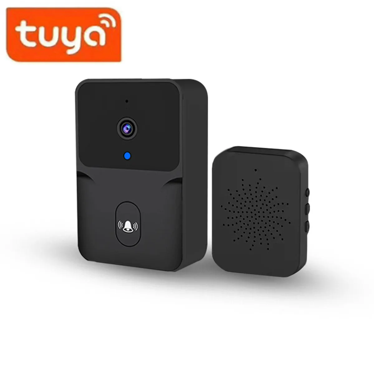 Tuya APP ไร้สาย IP Wi-Fi Doorbell IR ความปลอดภัยในบ้านมองเห็นกลางคืน Visual ช่องตาแมวระบบ Intercom ประตูวิดีโอ