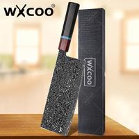 WXCOO Chinese Cleaver Knife Chef Kitchen Vegetable Meat Butcher Slicing Utility Japanese Damascus Steel Knife Cooking Tools