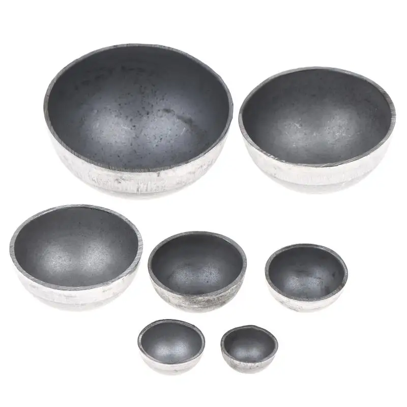 【LM】2Pcs Hollow Iron Cap Ball Hemispheres Welding Decor 17-60MM 1.5MM Thickness Iron Domes For Lighting/Fence/Art Crafts