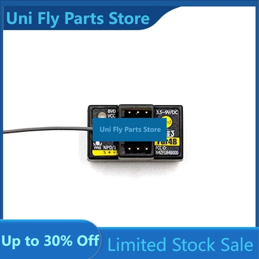 UniFlyFlySky FGr4B 4-Channels Single Antenna 2-Way Receiver Support All AFHDS3 Transmitters For Racing Car / Speed Boat Rc Parts