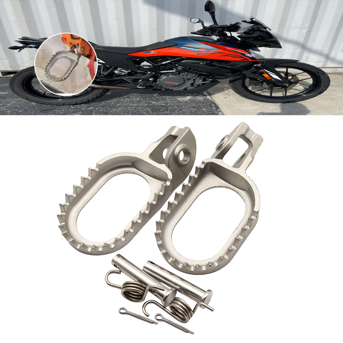 

Motorcycle Lowered 3mm Rear Set Stainless Steel Foot Pegs For KTM XC XCF SX SXF EXC EXCF XCW For Husqvarna TE FE TX FX 2017-2025