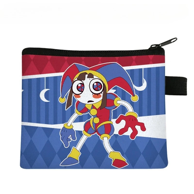 

The Amazing Digital Circus Anime Peripheral Portable Card Pomni Jax Coin Fashion Storage Bag Birthday Gift