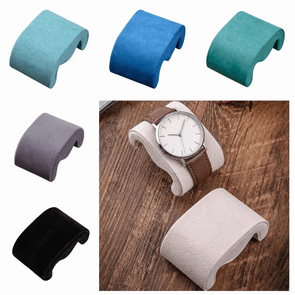 Soft Suede Velvet Watches Storage Pillow Display Multi Functional Wristwatch Cushion Fixed Fixed Pillows Bracelet