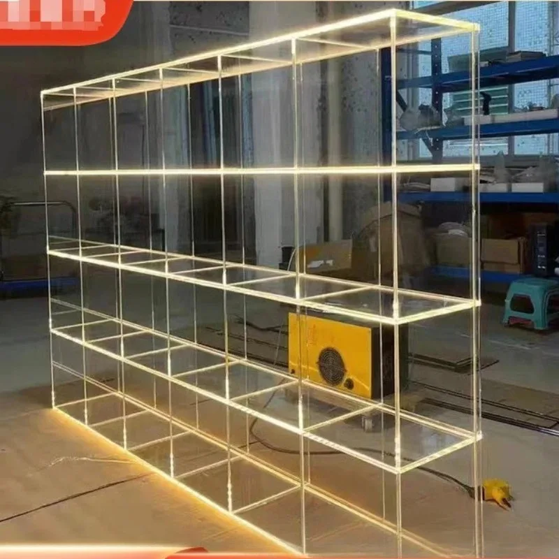 Transparent acrylic wine cabinets, shoes, bags, luxury goods display cabinets, figurines, blind boxes, storage cabinets