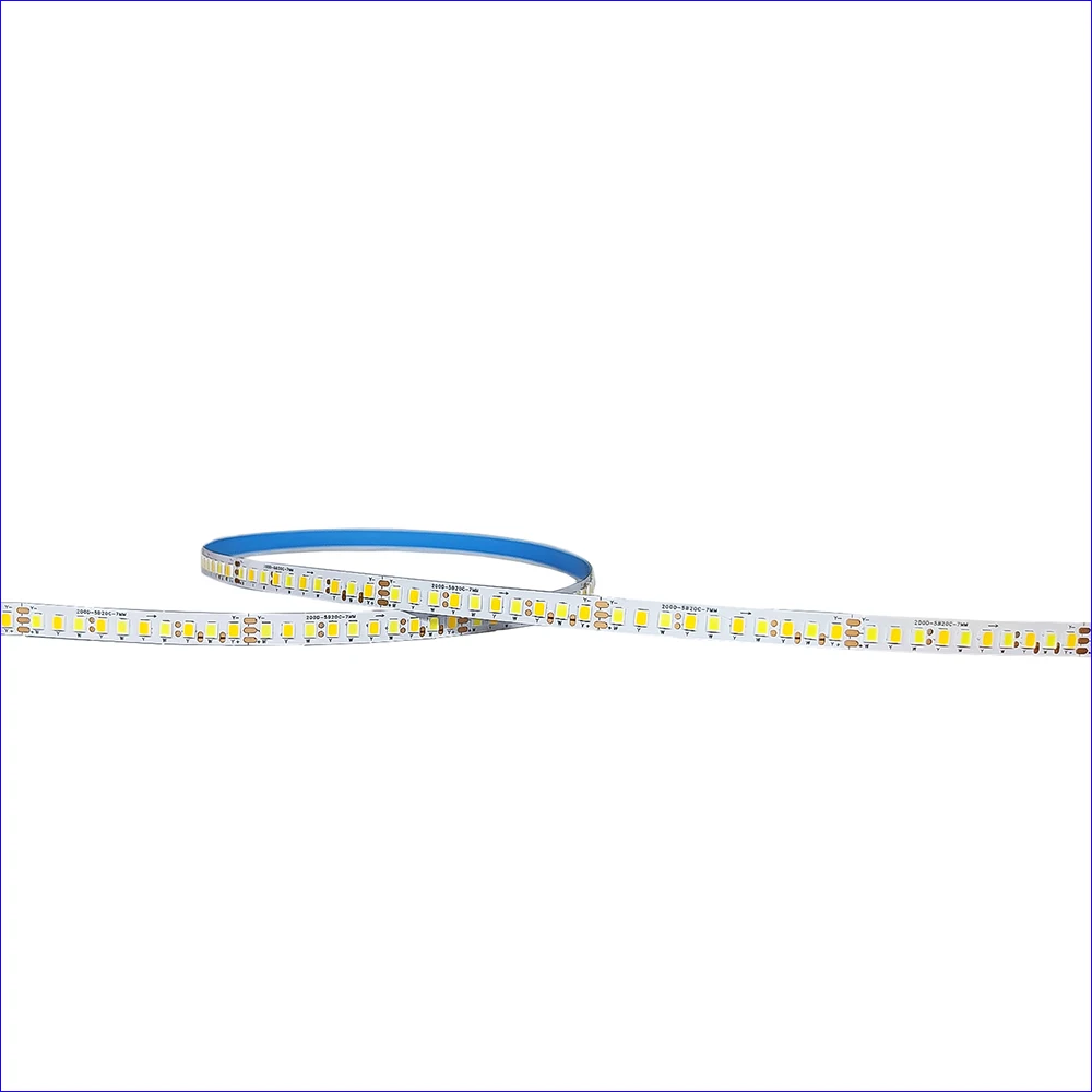 (3 solder joints) 5 meters 2835-200D-7mm SANAN Chip LED strip constant current LED ribbon 20W×2/Meter 3colors light belt.