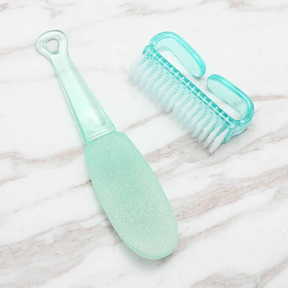 3 pezzi trimmer per calli del piede scrubber naturale per la pelle umida smerigliatrici esfolianti strumenti per pedicure uso sicuro da viaggio