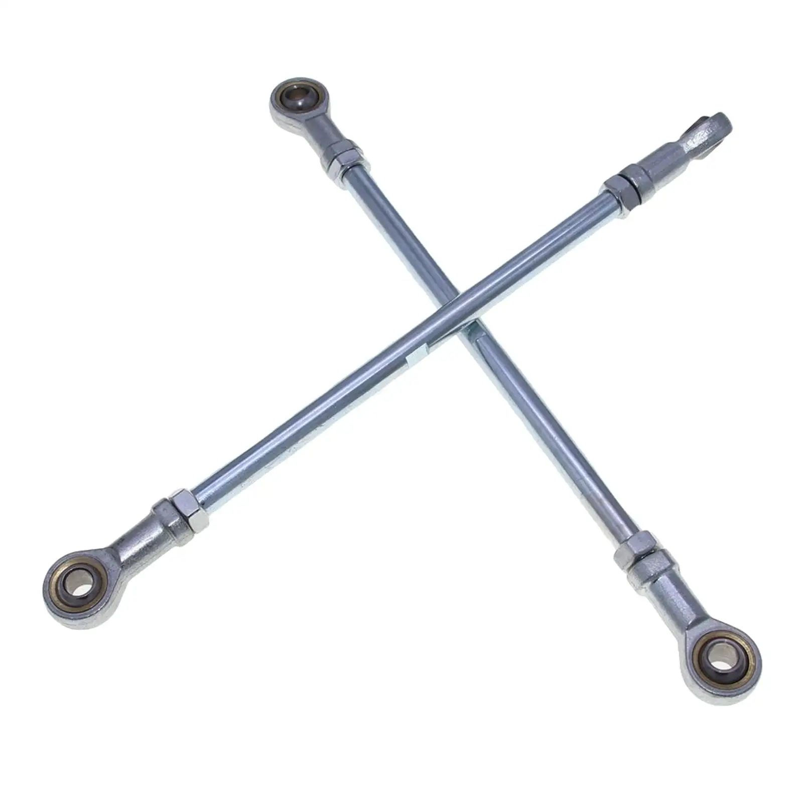 2x M10 Metal Tie Rod Ball Joiner, Aluminum Alloy Accessories Steering Tie Rod 168 Kart ATV , ,Buggy ,Karting