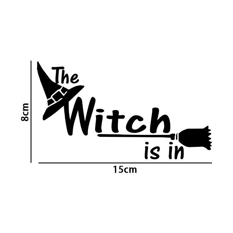

Cute Witch Car Stickers for The Car Body and Window Decoration Car Accessories Decals F117