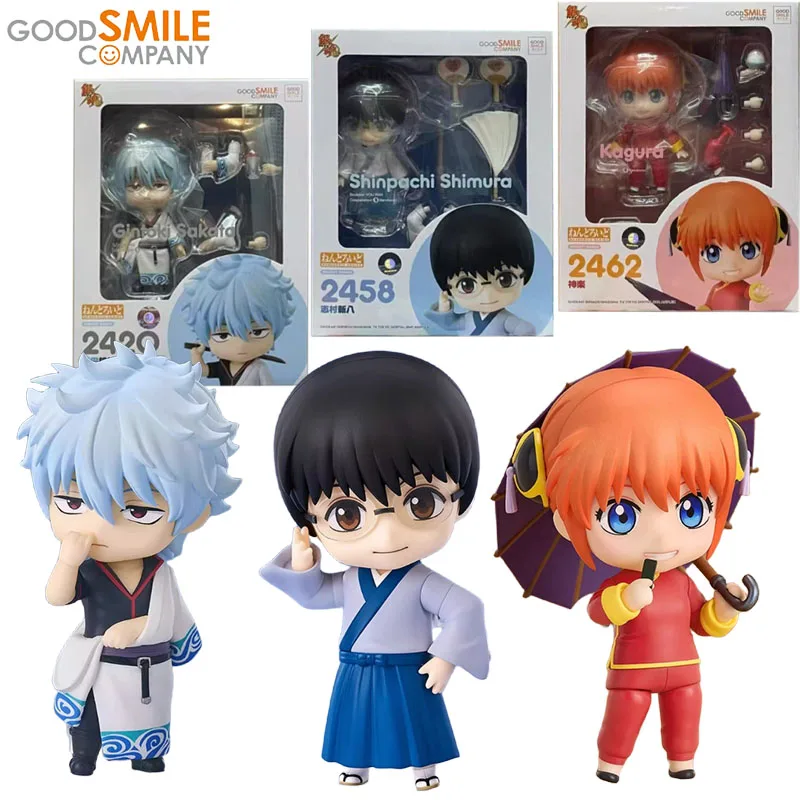 

Good Smile Genuine Nendoroid GINTAMA Anime Figure Sakata Gintoki Kagura Action Toys for Kids Christmas Gift Collectible Model