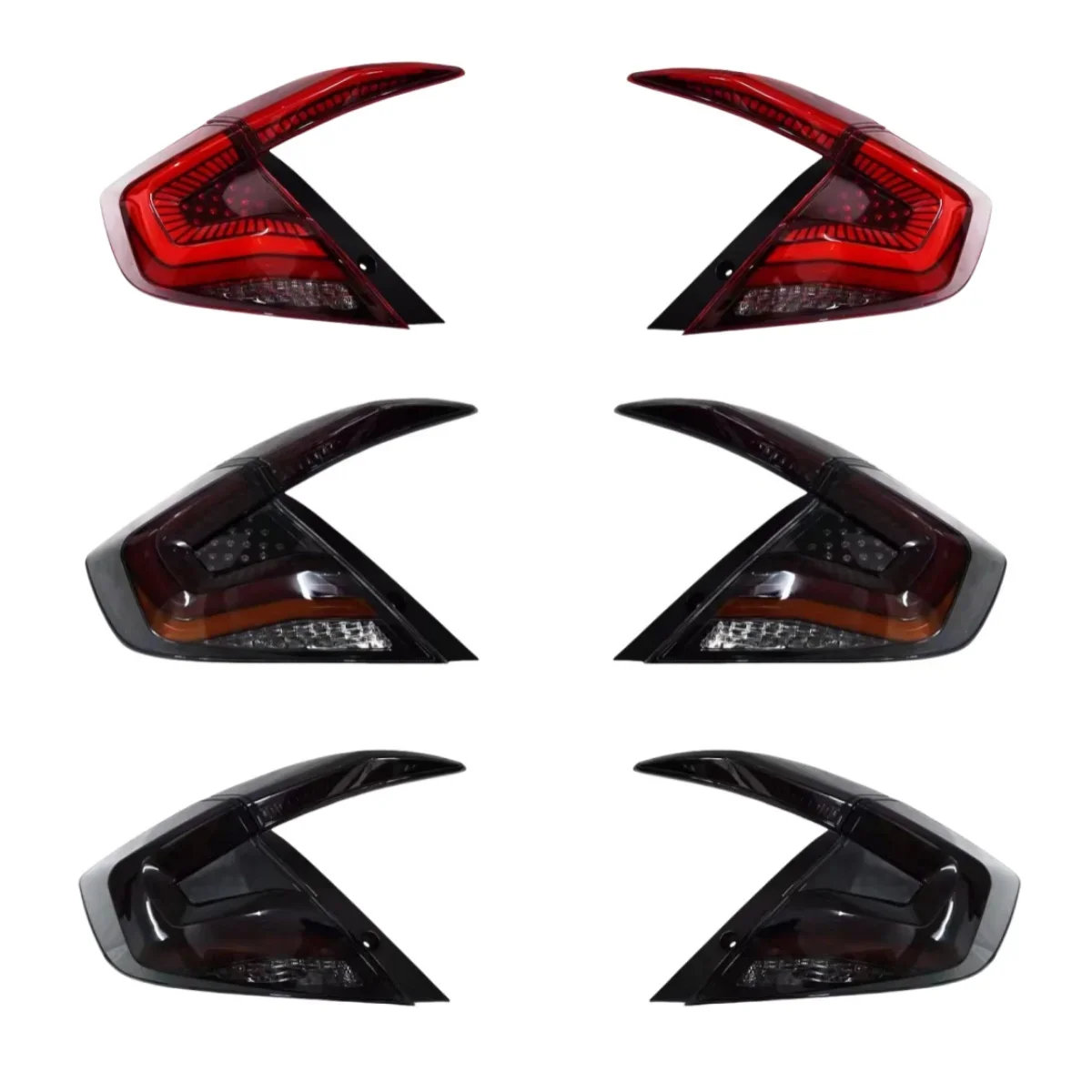 

For Honda Civic 10th (2016-2020), LED streamer taillights assembly running light backup light turn signal accessories