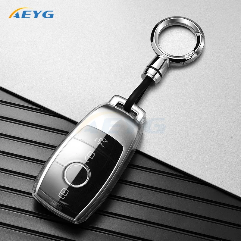 TPU Car Key Case Cover For Mercedes Benz A C E S G Class W177 W205 W213 X167 W222 CLA GLE GLB GLS AMG Maybach