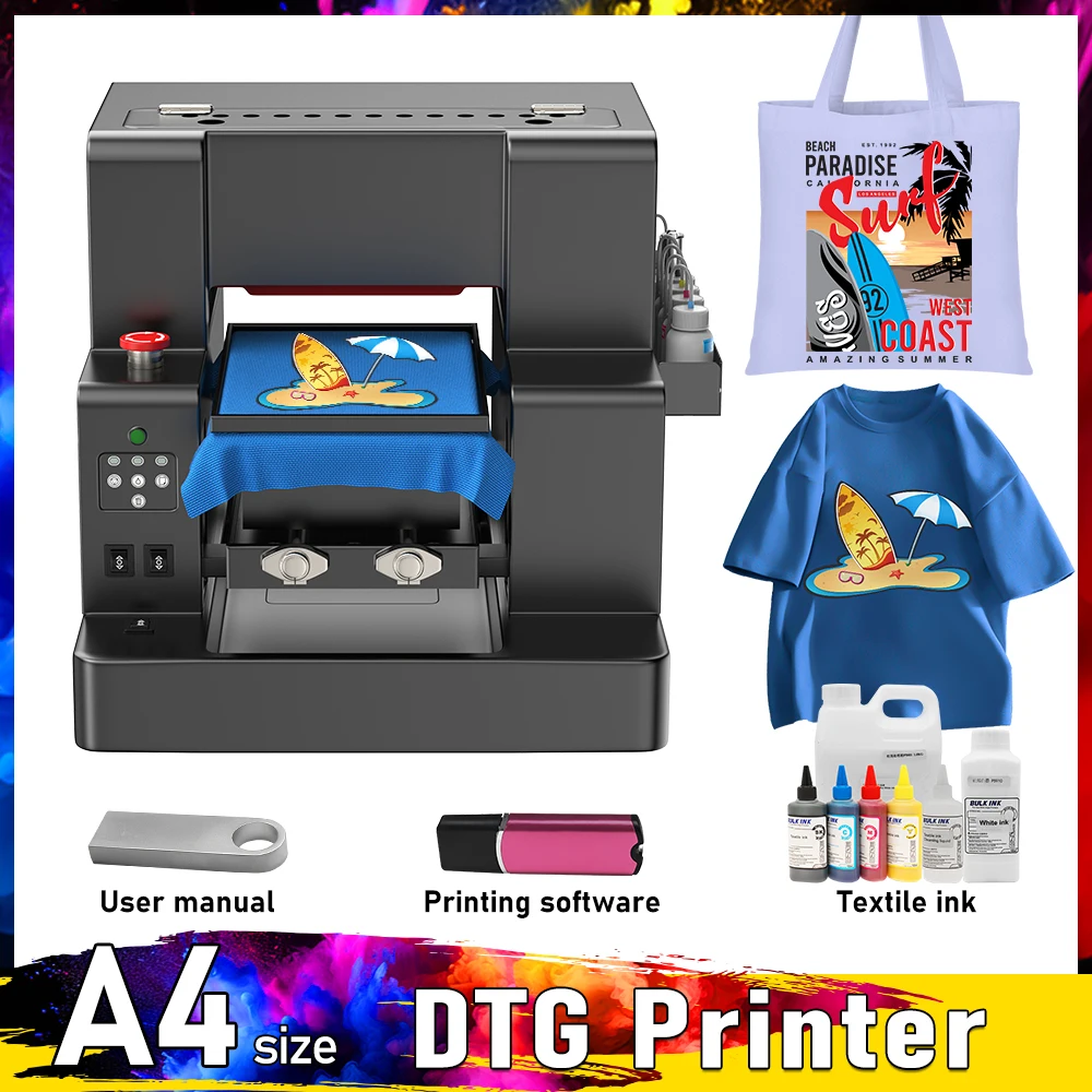 

Принтер A4 DTG для Epson L805 Impressora A4 DTG, цифровой струйный принтер, принтеры для одежды, сумки для футболок