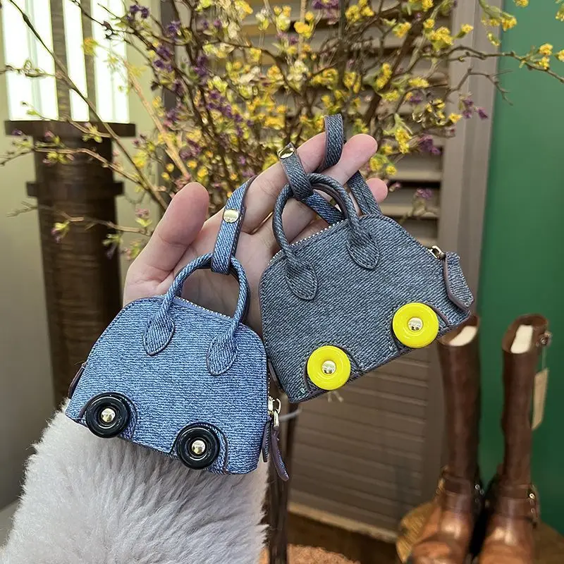 

Vegetable Mini pocket bag pendant women's new bowling wheel palm pattern shell bag hanging key bag