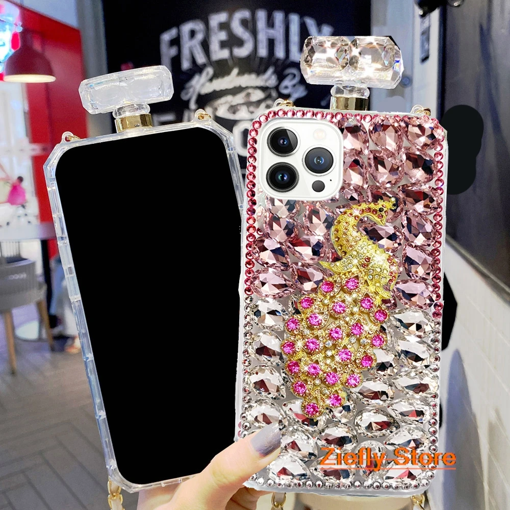 

Capa Rhinestone Love Case for iphone 14 15 16 Plus 13 Pro 12 Bling 11 Pro MAX XSMAX XR 7 8 PLUS Phone Case Diamond Cover coque