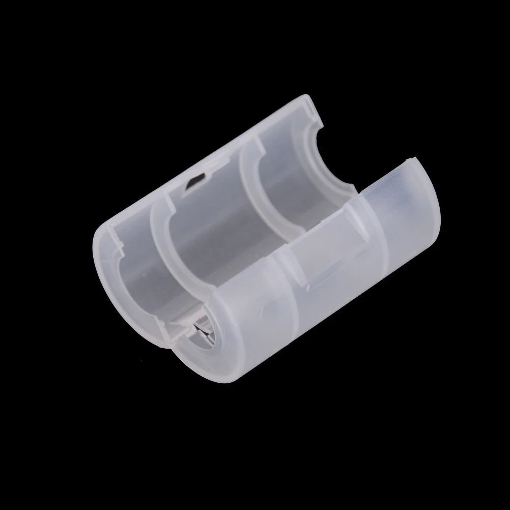 Portable AA to C Size Battery Converter Adapter 4 Pack Holder Case Flashlight Battery Replacement Solution