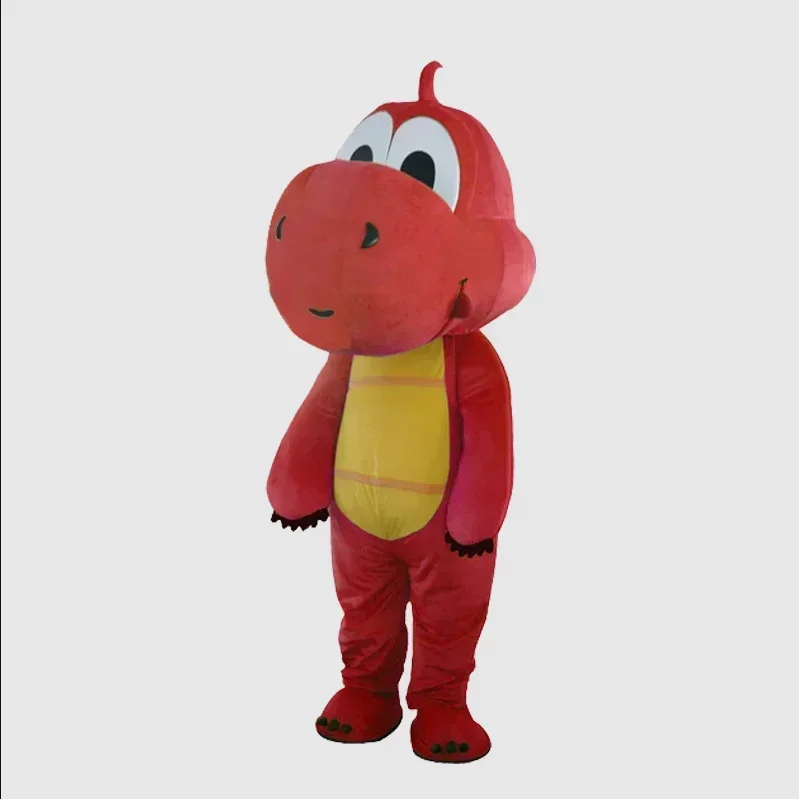 الأخضر ديناصور التنين فستان زي التميمة حفلة مفاجأة الملابس البدلة الإعلان باسكر أداء الشارع الدعائم #6