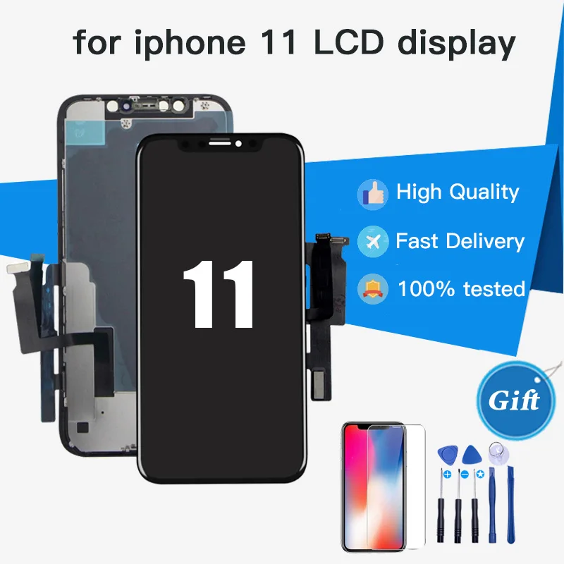 For iPhone 11 LCD Display With 3D Touch Screen Digitizer Assembly Replacement For iPhone11 Retina LCD OEM Incell Screen