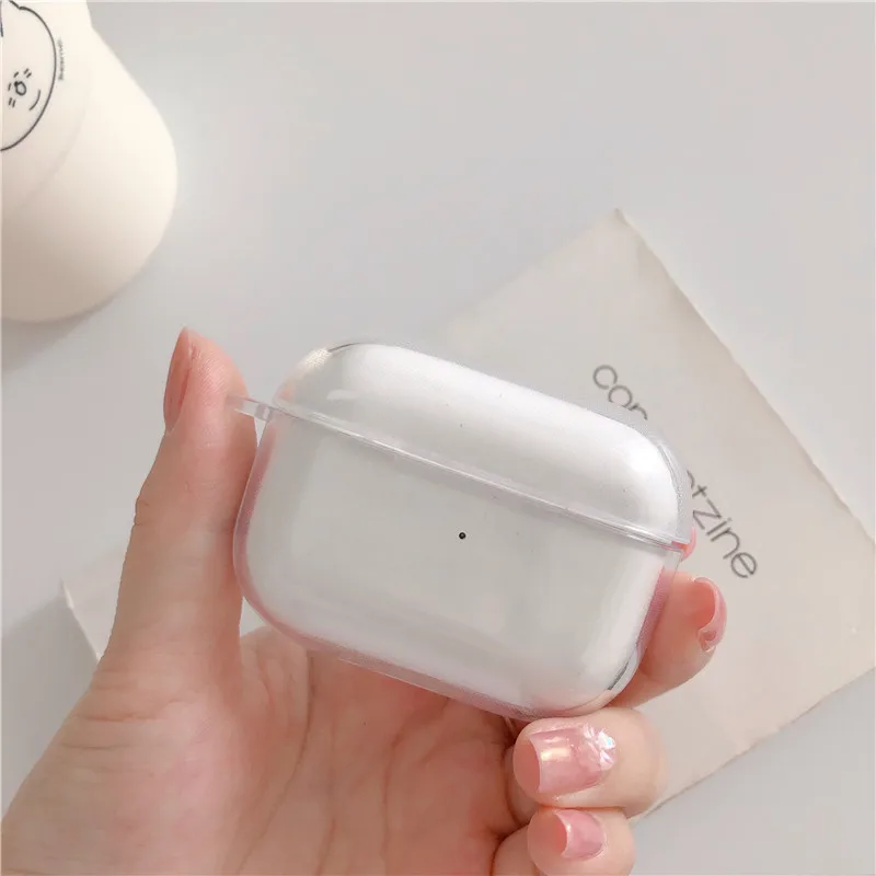 For Airpods2/Pro/Pro2/Generation 3 Headset Case Bluetooth Headset Protective Case Clear Transparent Soft TPU flower Design Shell