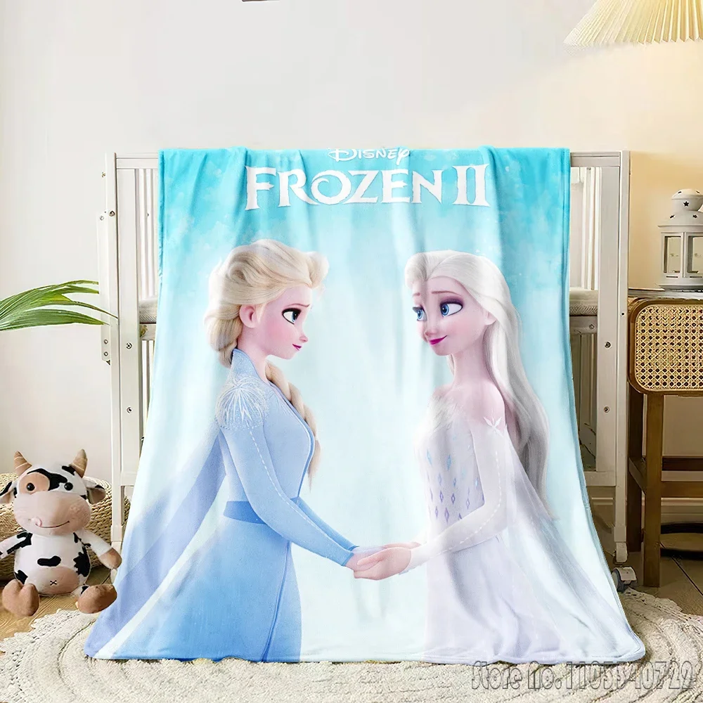 Frozen Art Blanket.cute Seasonal blankets. Used for sofas, beds, living rooms, travel picnics, blankets, gifts, thin blankets