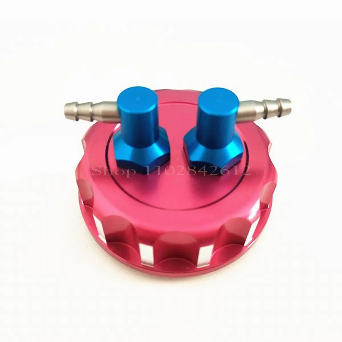 New Aluminum CNC Oil Drum Cover Fuel Tank Cap Pot Accessories for RC Aircraft Drone Model Watermelon