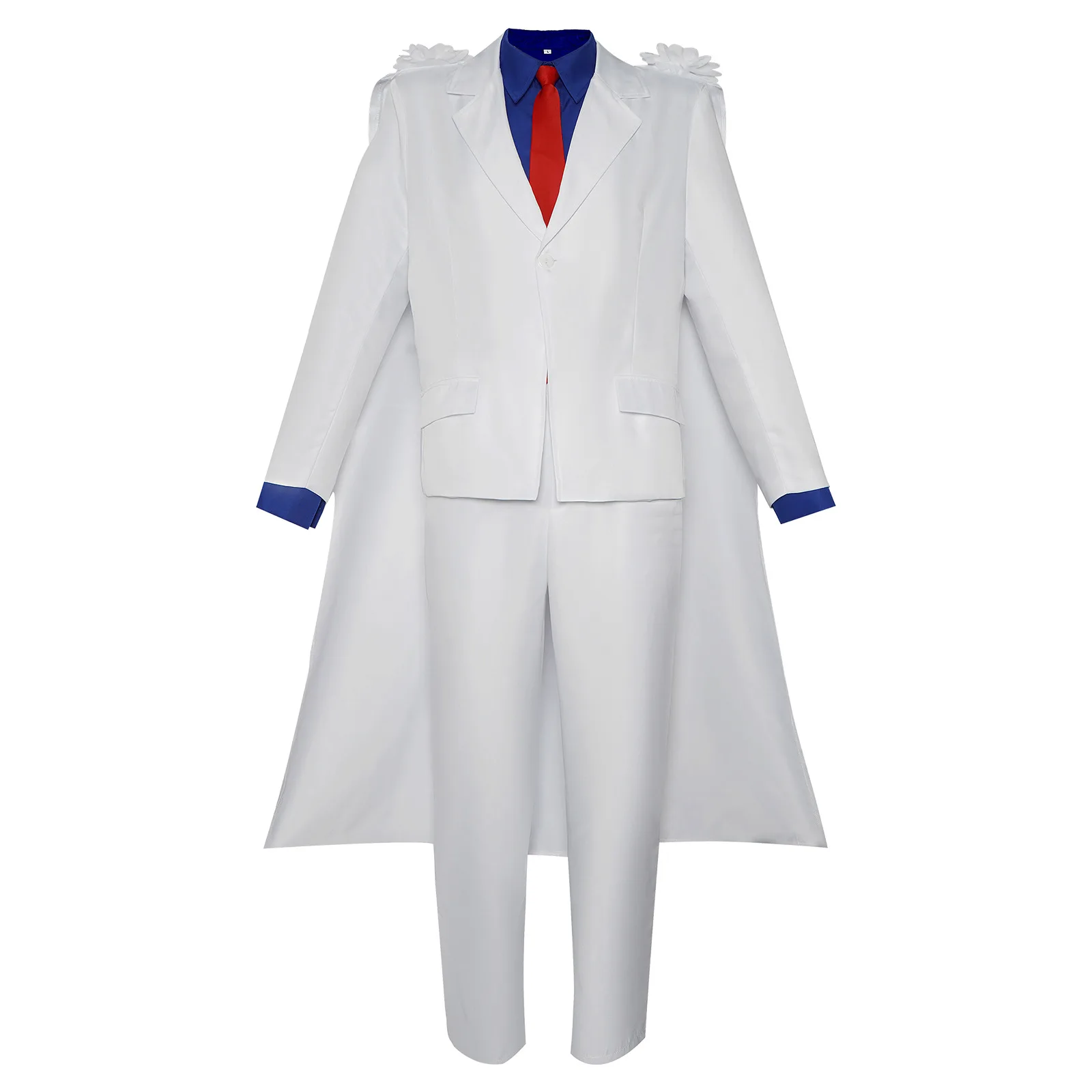 

Детский карнавальный костюм аниме Kaitou, белые костюмы, синяя рубашка, мужской карнавальный костюм на Хэллоуин, Kaitou, детская одежда по индивидуальному заказу