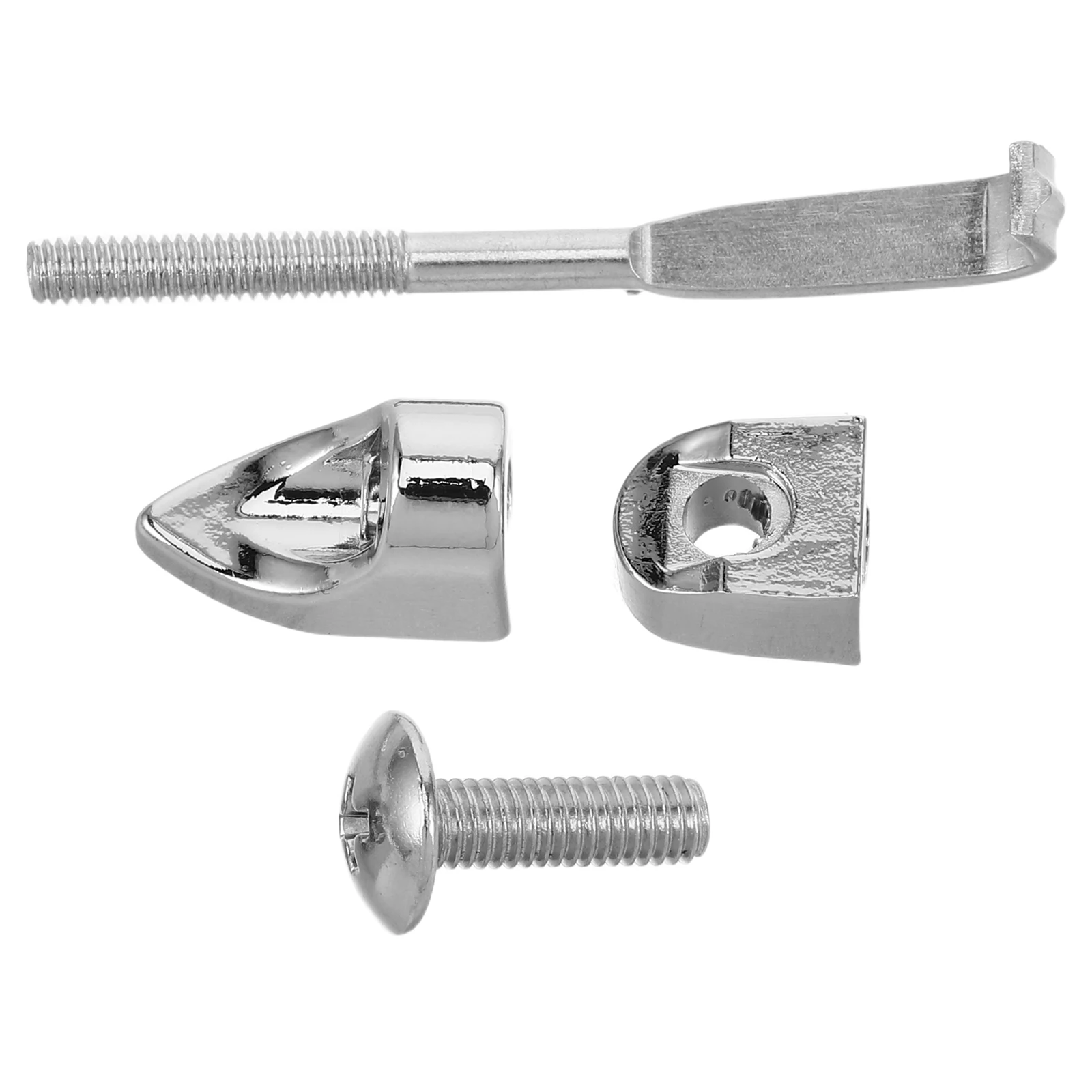 

4 Pcs Banjo Repair Kit Guitar Tools Replacement Parts Hooks Nuts Metal Accessories for Musical Instruments Maintenance