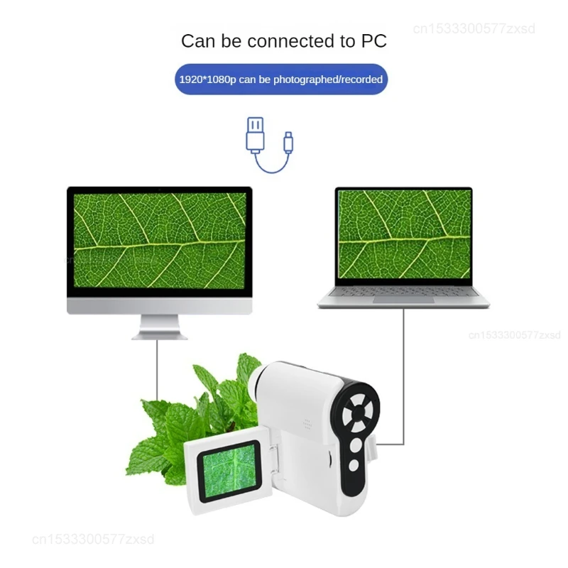 Xiaomi-Dlingsmart Outdoor Microscópio Inteligente para Crianças, Tela LCD HD, 1000X, Microscópio de Ciência Elétrica Portátil, Portátil