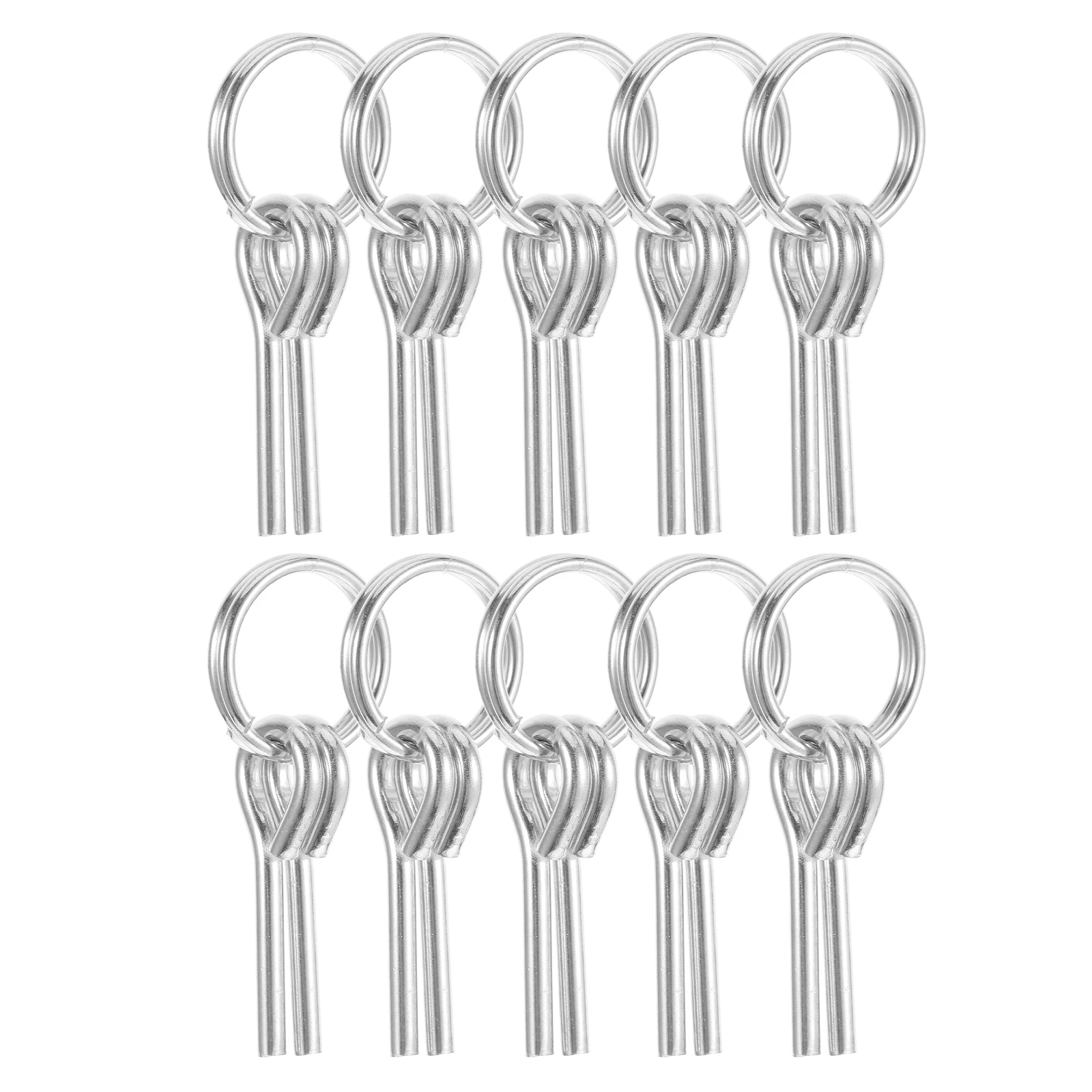 

10 Pcs Tent Pegs Set Aluminum Camping Accessories Rope Ground Stakes Garden Markers Outdoor Gear Portable