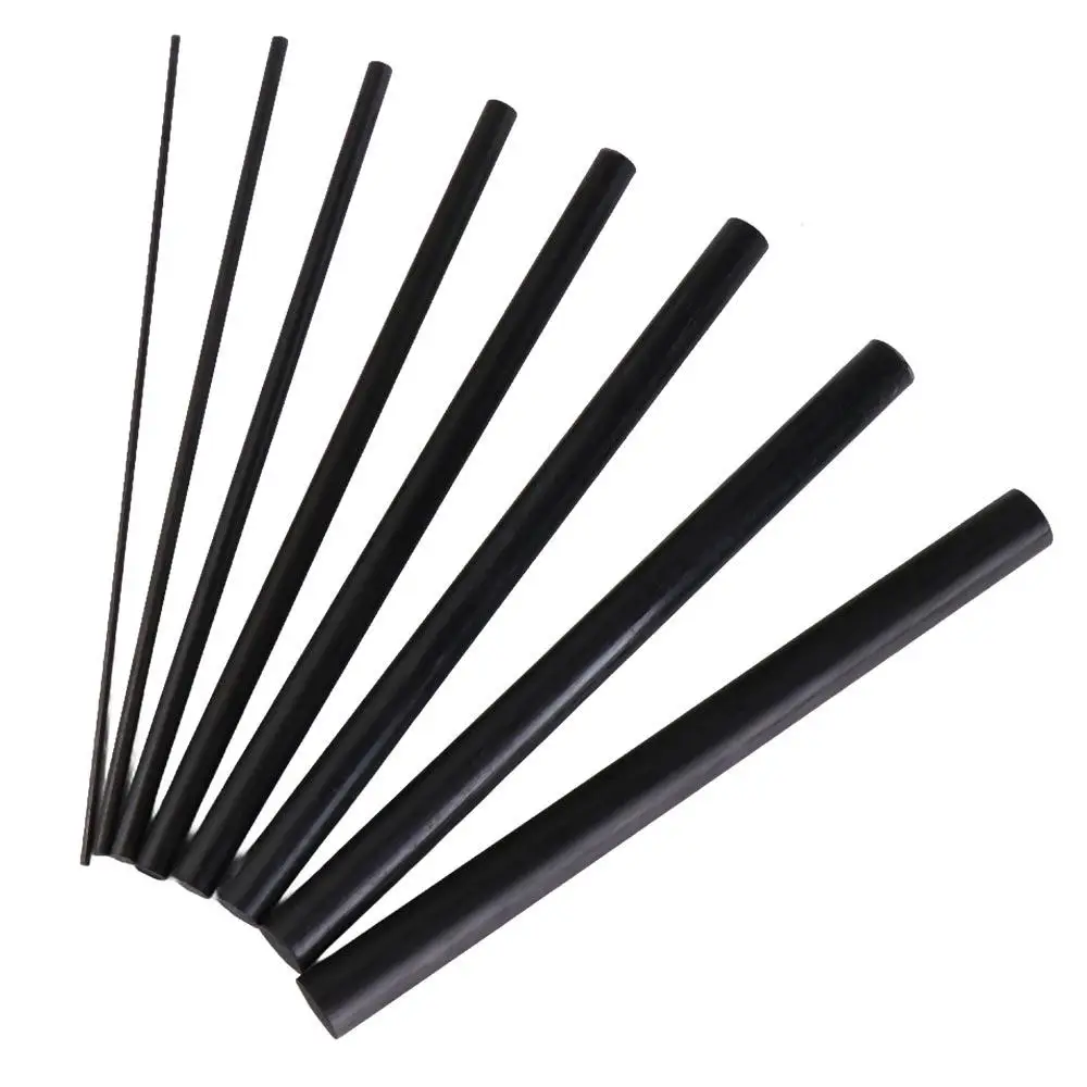 

High Strength Carbon Fiber Sticks Light Weight Reinforcement Rod Fishing Rod Repair Kit Wrapping Thread 1mm~10mm