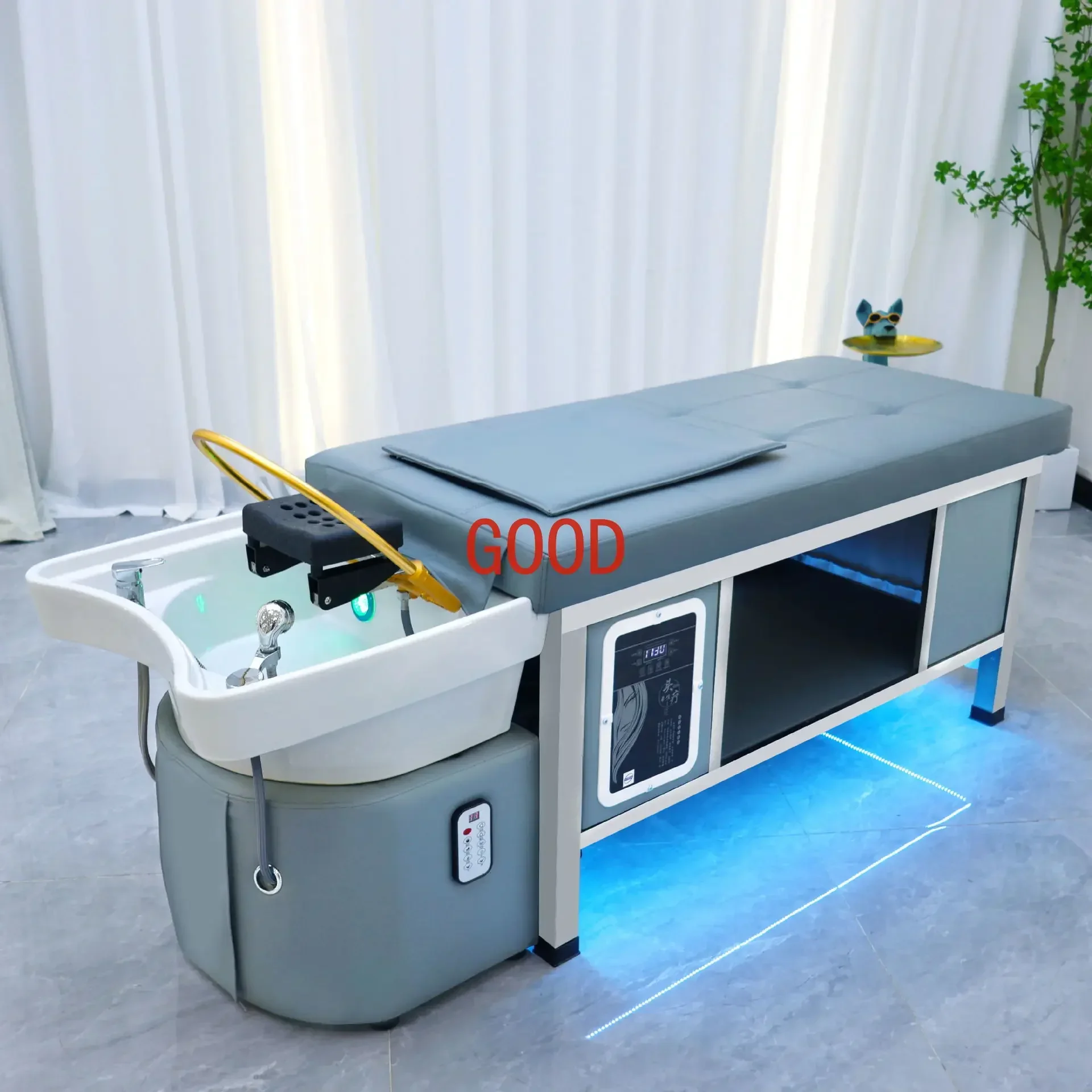 

Ceramic basin Thai shampoo bed Electric intelligent massage bed
