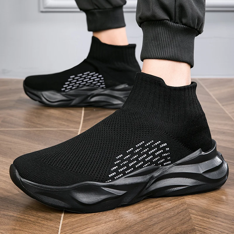 

Женские повседневные кроссовки без шнуровки, унисекс, уличные кроссовки на толстой подошве, мужские кроссовки для бега, сверхлегкие Zapatillas 2025