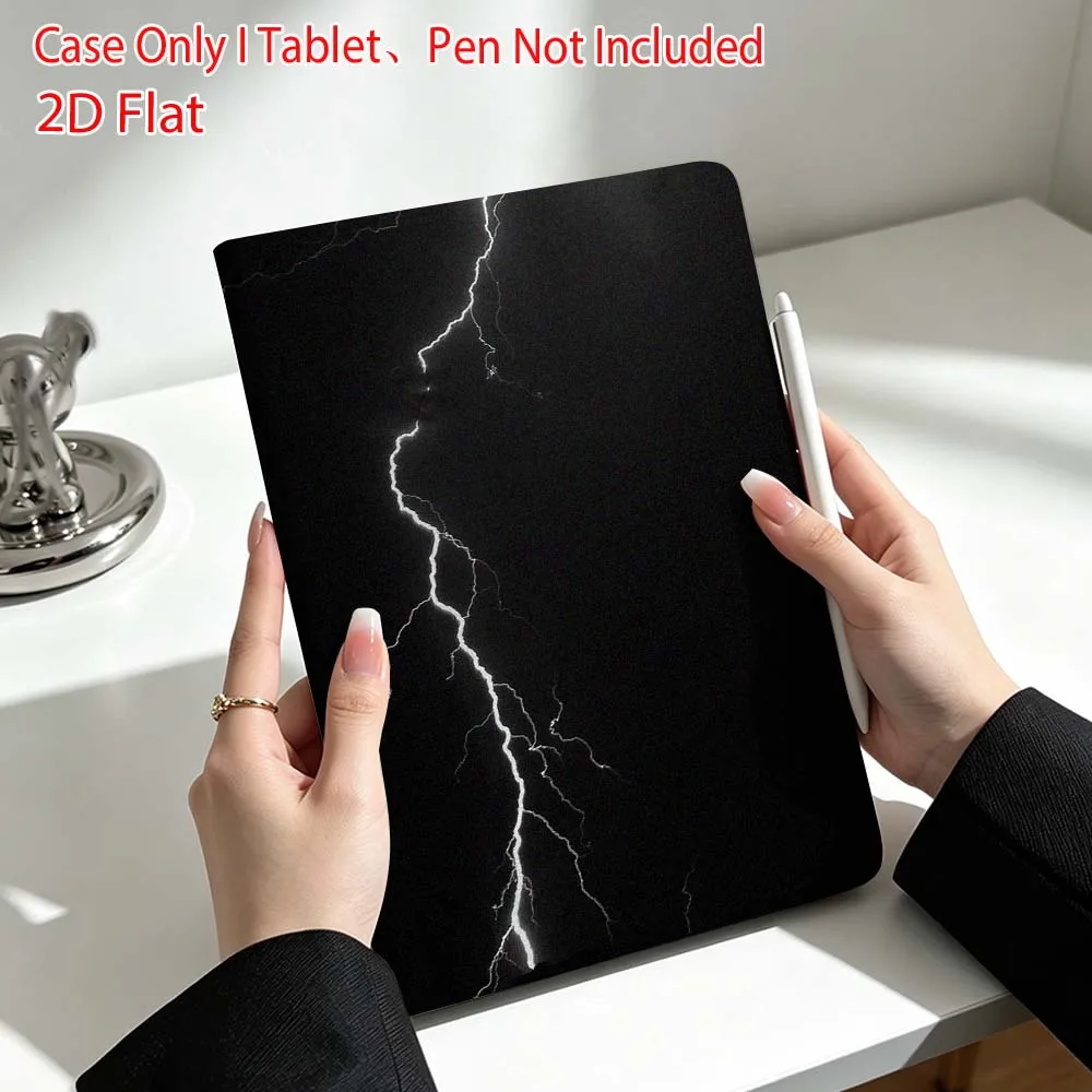 Black lightning pattern For Lenovo Xiaoxin Pad Pro Tab P12 P11 11 13 11.2 inch K11 Plus Pen Tray Tablet Case Soft