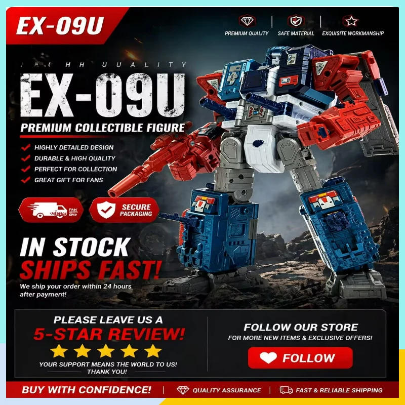 

In Stock Transformation Toy EX-09U ZETA Gran Big Mac Action Figure Toy Collection Gift