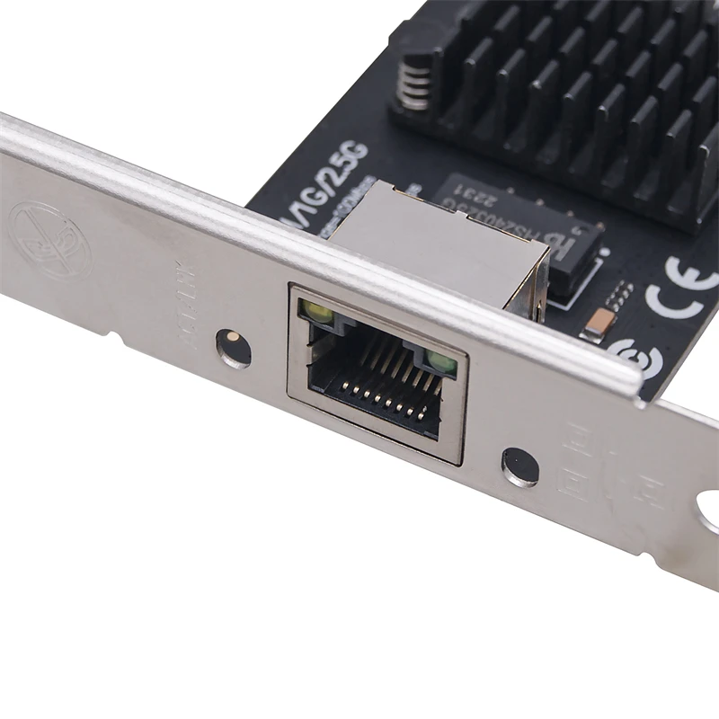 Tarjeta de red PCI Express X1 a Puerto RJ45, 2,5 Gb, Gigabit, Ethenet, 2500Mbps, Chip RTL8125BG, tarjeta LAN PCIE + soporte bajo