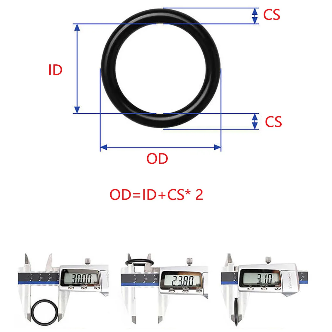 أسود NBR المطاط O-حلقة سمك CS 1 مللي متر القطر الخارجي 3/4/5/6/8/9/10/20/30-63 مللي متر المطاط النفط و حشية مقاومة درجات الحرارة العالية