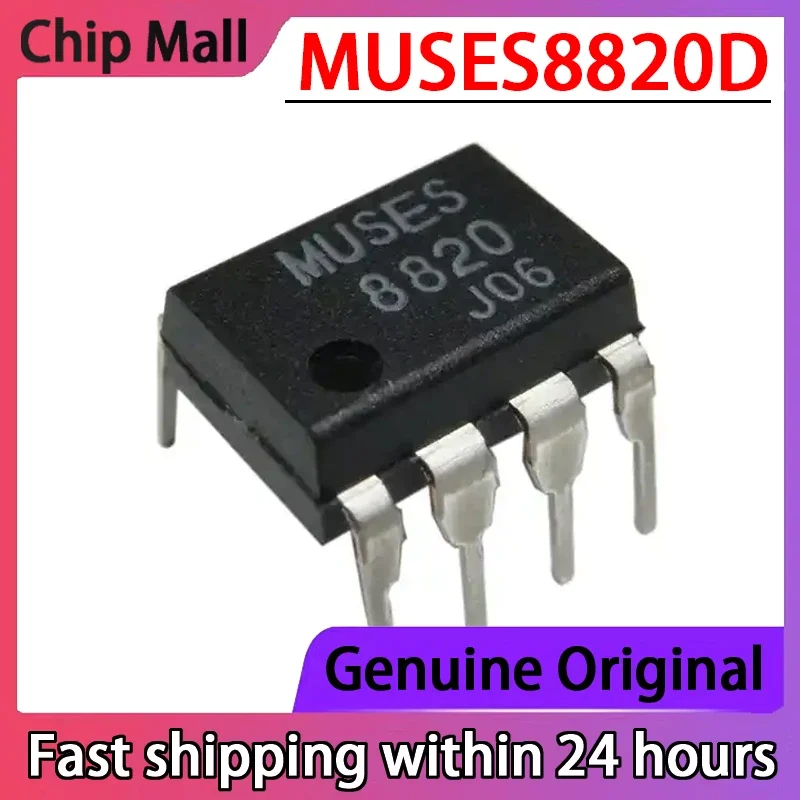 1PCS New Original MUSES8820 MUSES8820D DIP-8 Packaged in Stock Dual Operational Amplifier Chip