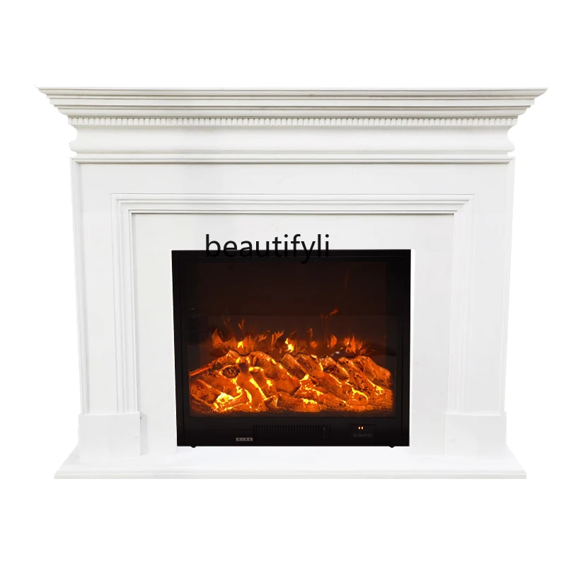 

Marble Fireplace Heating Fireplace White Marble Material Fireplace Mantel Curio Cabinet