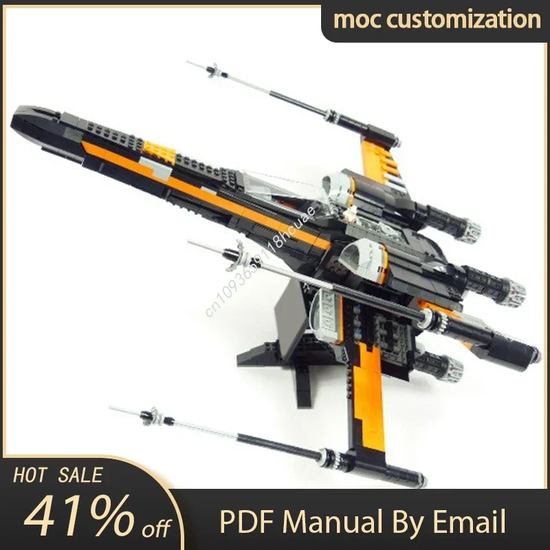 

1935 шт. Moc Star Battle UCS Poe Dameron T-70 X Wing Starfighter Модель Строительные блоки Кирпичи Diy Творческая сборка Игрушка Подарок ребенку