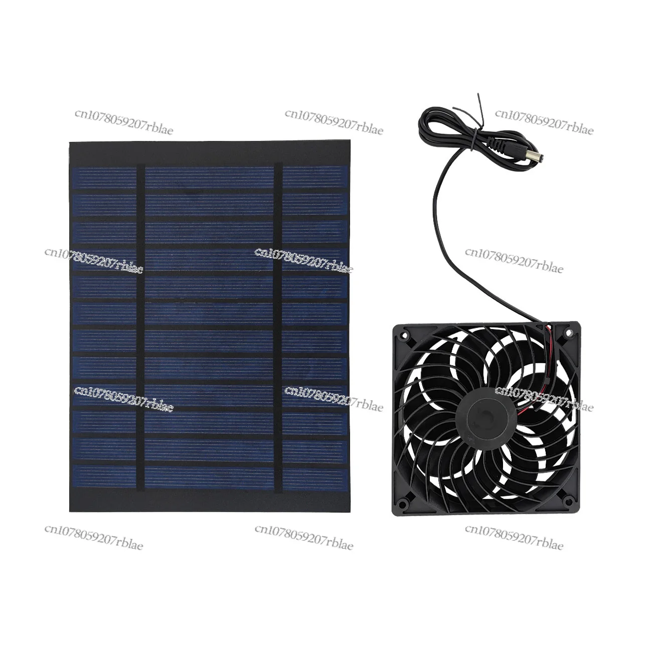 Solar photovoltaic panel exhaust fan 6w12v solar chassis fan, light energy exhaust fan