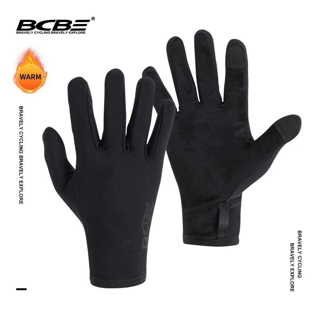 BCBE Winter Warm Cycling Gloves Men Women Full Finger Thermal Bicycle Gloves Pro Anti Slip Breathable MTB Road Bike Sport Gloves