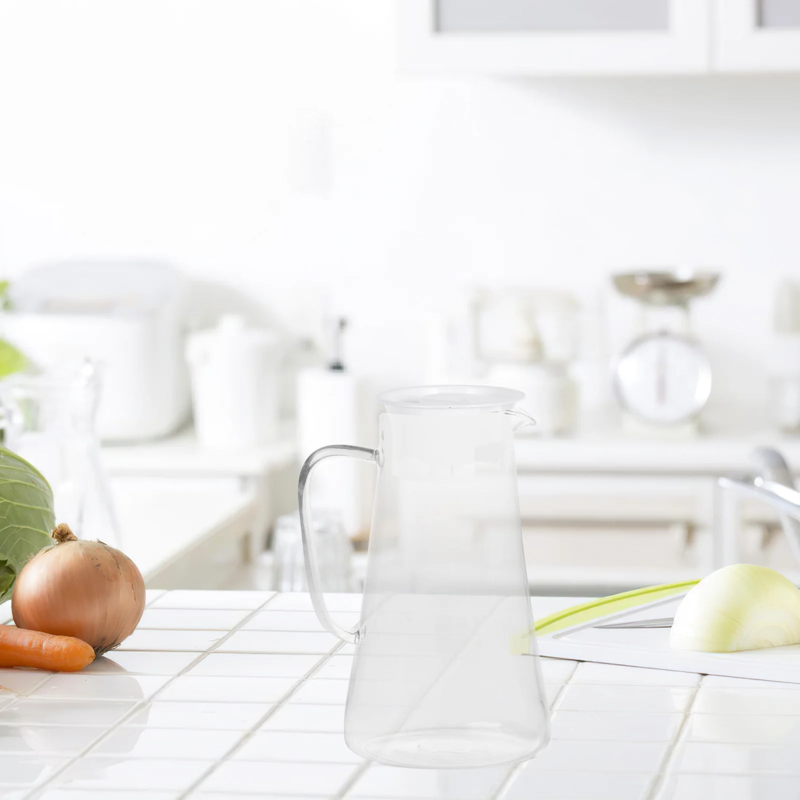 

2Pcs Plastic Water Pitcher Lid Reusable Wear-Resistant Replacement Cover for Jug Teapot Sealed Storage Daily Use