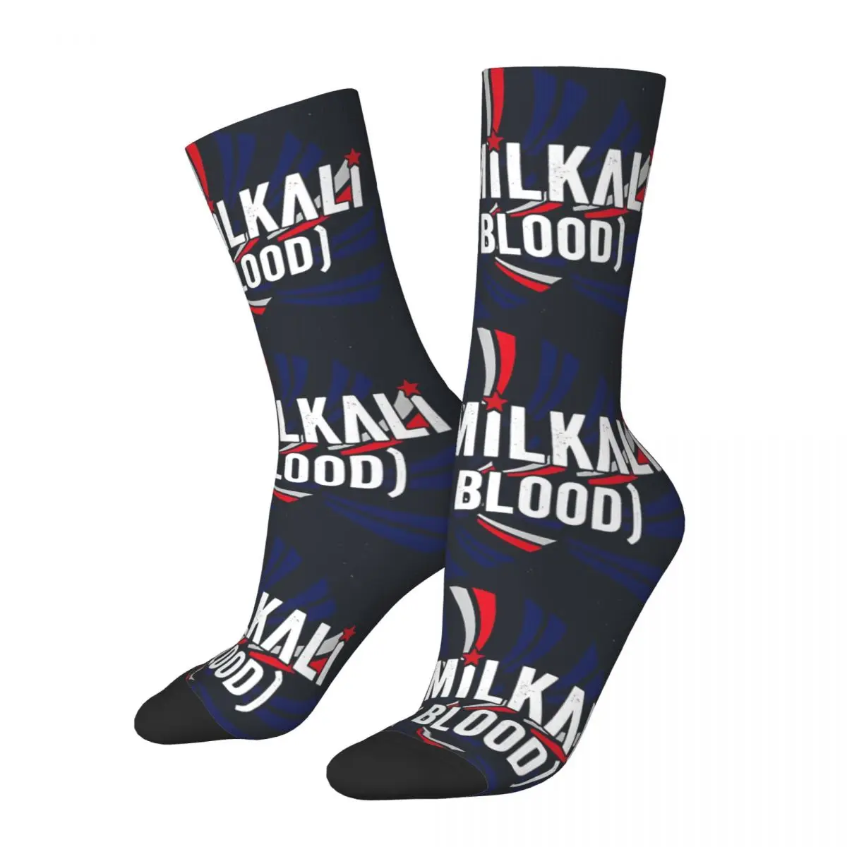 

Happy Funny One Milkali (One Blood) 2024, Australia Retro Harajuku Electric Fields Hip Hop Novelty Casual Crew Crazy Sock