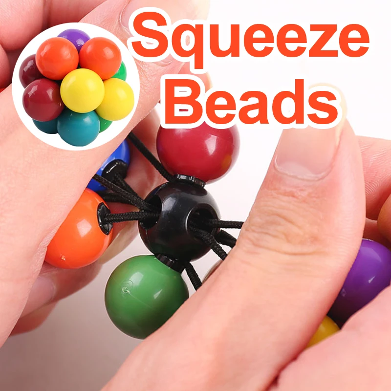 Anti-Stress Toy Deformable Beads Squeeze Fidget Toys Squishy Funny Stress Relief For Kids Adults Gift Prop 1pcs J187