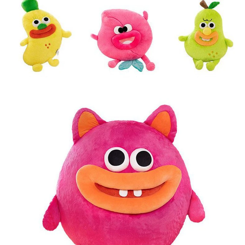 40-49CM Fruit Monster Plush Toy Ugly Big Sausage Mouth Funny Little Monster Doll For Children's Birthday Christmas Gift