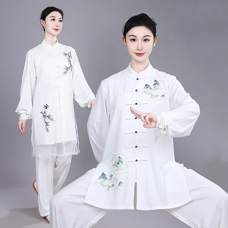 Taichi Uniform 2PC Set - Summer Short Sleeve for Martial Arts Group/Taichi/Baduanjin/Qigong Practice - 2026 New Arrival Breathab