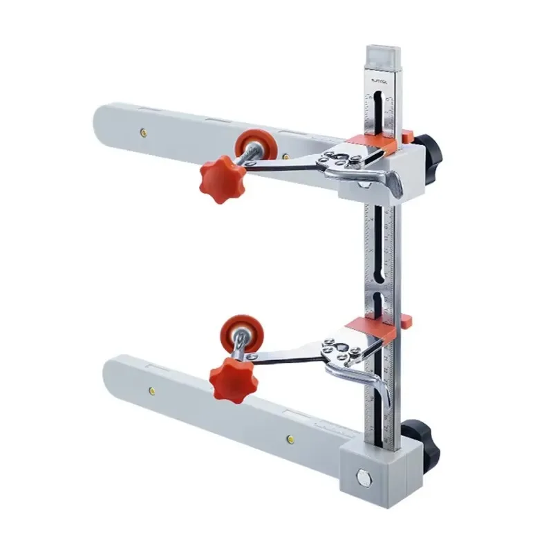 Stainless Steel Cabinet Drawer Slide Rail Installation Auxiliary Positioner Magnetic Tool with Double Scale for Drilling