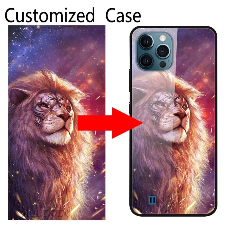 حافظة زجاجية مخصصة لهاتف آيفون 16 15 13 14 12 7 8 Plus X 11 Pro XS MAX XR 6 SE 6s غطاء تصميم مخصص اسم الصورة
